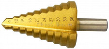 Сверло по металлу ступенчатое Skrab 30165, 9-36 мм 10 ступеней от Водопад  фото 1