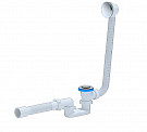 Обвязка для ванны Ани-пласт EC055S 1.1/2&quot; х40 мм click/clack, плоская, с гибкой трубкой 40/50, сетка
