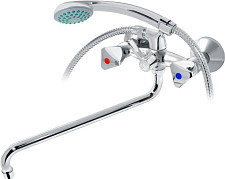Смеситель для ванны с душем Varion Лазер 7018361 длинный излив, хром от Водопад  фото 1