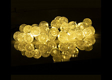 Светильник Фаza SLR-G05-30Y 5033368 светодиодный садовый, гирлянда шарики желтый от Водопад  фото 4