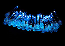 Светильник Фаza SLR-G08-30B 5040946 светодиодный садовый, гирлянда капельки синие от Водопад  фото 5