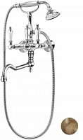 Смеситель для ванны с душем Cezares Diamond VDF-02-Sw бронза от Водопад  фото 1