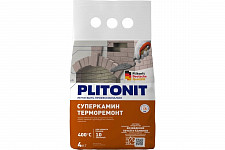 Смесь Plitonit СуперКамин ТермоРемонт Н006385 4 кг от Водопад  фото 1