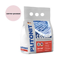 Затирка Plitonit Colorit Н006083 между всеми типами плитки (1,5-6 мм) светло-розовая, 2 кг от Водопад  фото 1