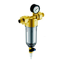 Фильтр Гейзер Бастион 112 3/4"  для холодной воды, с манометром 16бар, t-30*C, D60мм от Водопад  фото 1