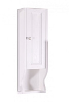 Шкаф ASB-Woodline Гранда 11485 24 см, цвет белый (патина серебро) от Водопад  фото 1