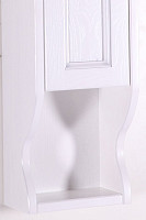 Шкаф ASB-Woodline Гранда 11485 24 см, цвет белый (патина серебро) от Водопад  фото 4