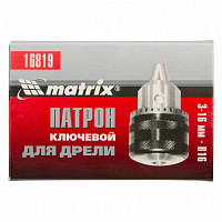 Патрон для дрели Matrix 16819 ключевой 3–16мм – B16 от Водопад  фото 4