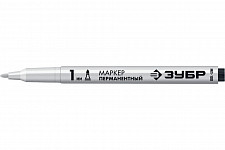 Пермаментный маркер Зубр МП-100 06320-8 белый, 1 мм заостренный от Водопад  фото 2