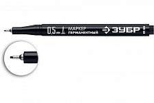 Пермаментный маркер Зубр МП-50 06321-2 черный, 0.5 мм экстра тонкий от Водопад  фото 2