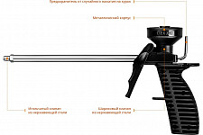 Пистолет для монтажной пены Dexx Mix 06869, пластиковый от Водопад  фото 2