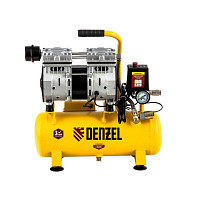 Компрессор Denzel DLS650/10 58021 безмаслянный малошумный 650 Вт, 120 л/мин, ресивер 10 л от Водопад  фото 1