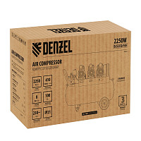 Компрессор Denzel DLS 2250/100, 58029 безмаслянный малошумный 2250 Вт, 3х750, 100 л, 410 л/мин от Водопад  фото 5