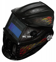 Шлем сварочный Elitech Хамелеон МС 500-1 9-13DIN, светофильтр 90х35мм, шлиф, 0.06мс, 0.43кг от Водопад  фото 1