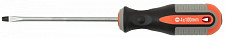 Отвертка Ombra 750410 стержневая шлицевая ROUND GRIP, SL4x100 мм от Водопад  фото 1