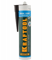 Герметик стекольный силиконовый Kraftool KRAFTSIL "AQUA STOP" 300 мл, черный, туба от Водопад  фото 1