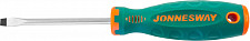 Отвертка стержневая шлицевая Jonnesway ANTI-SLIP GRIP D71S6100 SL6.5х100 мм от Водопад  фото 1