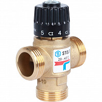 Клапан термостатический Stout SVM-0120-164325 смесительный для систем отопления и ГВС. 1” НР 20-43°С KV 1,6 м3/ч от Водопад  фото 3