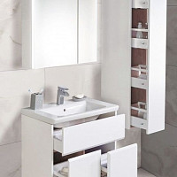Зеркальный шкаф Roca Up ZRU9303016 70см, подсветка, цвет белый глянец от Водопад  фото 3