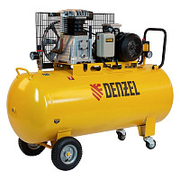 Компрессор Denzel BCI3000-T/200, 58119 воздушный ременный привод 3,0 кВт, 200 литров, 530 л/мин от Водопад  фото 1