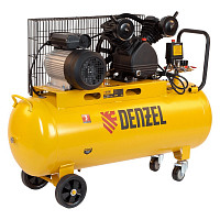 Компрессор Denzel BCV2200/100, 58110 воздушный ременный привод 2,2 кВт, 100 литров, 370 л/мин от Водопад  фото 1