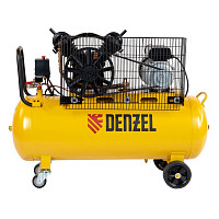 Компрессор Denzel BCV2200/100, 58110 воздушный ременный привод 2,2 кВт, 100 литров, 370 л/мин от Водопад  фото 2