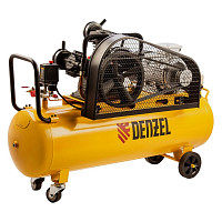 Компрессор Denzel BCW3000-T/100, 58118 воздушный ременный привод 3,0 кВт, 100 литров, 520 л/мин от Водопад  фото 1