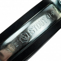 Хомут Stout SAC-0020-000112 стальной 1.1/2" (47-52мм)/М8 с гайкой от Водопад  фото 4