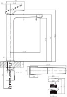 Смеситель для раковины Villeroy & Boch Architectura Square TVW12500200061 с донным клапаном, хром от Водопад  фото 2