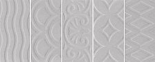 Плитка Kerama Marazzi Авеллино серый структура mix 7,4х15 (кв.м.) от Водопад  фото 1