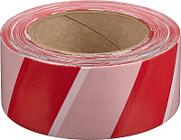 Сигнальная лента Зубр Мастер 12240-50-200, цвет красно-белый, 50мм х 200м