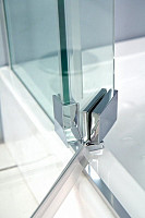 Душевая дверь Cezares Slider SLIDER-B-1-90/100-C-Cr (900-1000)х1950, стекло прозрачное, профиль хром от Водопад  фото 4