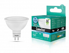 Лампа светодиодная Camelion 12026 LED5-MR16/845/GU5.3, 5 Вт, 4500 К, 12 В от Водопад  фото 1