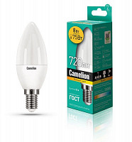 Лампа светодиодная Camelion 12385 LED8-C35/830/E14, 8 Вт, свеча, 3000 К от Водопад  фото 1