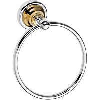 Полотенцедержатель Bemeta Retro 144204068 кольцо, золото/хром от Водопад  фото 1