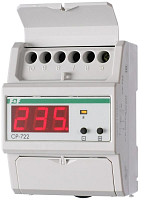 Реле контроля напряжения Евроавтоматика F&F EA04.009.009 CP-722, контроль верхнего и нижнего значений напряжения, цифровая индикация напряжения, 4.5 модуля, монтаж на DIN-рейке от Водопад  фото 1