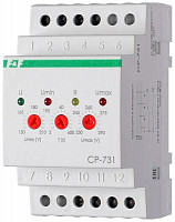 Реле напряжения Евроавтоматика F&F EA04.009.005 CP-731, 8 А, Контроль верхнего и нижнего значений напряжения, контроль ассиметрии,чередования фаз, 3 модуля, монтаж на DIN-рейке. от Водопад  фото 1