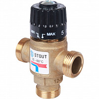 Клапан смесительный термостатический Stout SVM-0120-166020 для систем отопления и ГВС 3/4" резьба