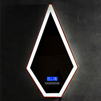 Зеркало Abber Stein AS6611BR 45х80 см, для ванной с подсветкой, цвет коричневый от Водопад  фото 1