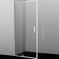 Душевой уголок WasserKRAFT Neime 19P03 900х900х2000, прозрачное стекло, профиль белый от Водопад  фото 1