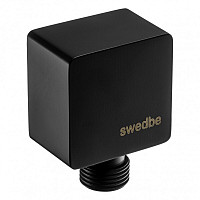 Шланговое подсоединение Swedbe Platta 5508B, черный от Водопад  фото 1