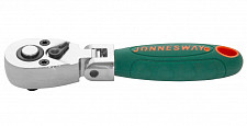Рукоятка Jonnesway R4202 трещоточная укороченная с шарниром 1/4"DR, 36 зубцов, 125 мм от Водопад  фото 1