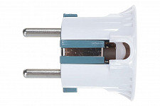 Вилка Эра V5, Б0019192 16А плоская с заземлением прямой ввод (10/200/7000) белая от Водопад  фото 5