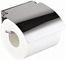 Держатель туалетной бумаги Ledeme L504 с крышкой, хром от Водопад  фото 1