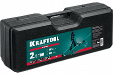 Домкрат Kraftool S-PIN 43457-2.5-K подкатной с увеличенным подъемом и фиксатором, в кейсе, 2.5 т, 140-385 мм от Водопад  фото 2