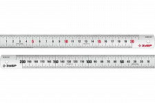 Линейка Зубр Про-20 34280-020 усиленная нержавеющая, длина 0,20 м, ширина 20 мм, толщина 0,8 мм от Водопад  фото 1
