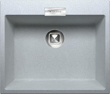 Мойка кухонная Tolero Loft 58х50 см, прямоугольная, кварц, цвет серый металлик от Водопад  фото 1