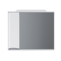 Зеркало со шкафчиком Am.Pm Like M80MPL0801WG с подсветкой, левое, белый глянец от Водопад  фото 1