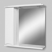 Зеркало со шкафчиком Am.Pm Like M80MPL0801WG с подсветкой, левое, белый глянец от Водопад  фото 4