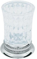 Настольный стакан для зубных щеток Boheme Brillante 10441, хром от Водопад  фото 1